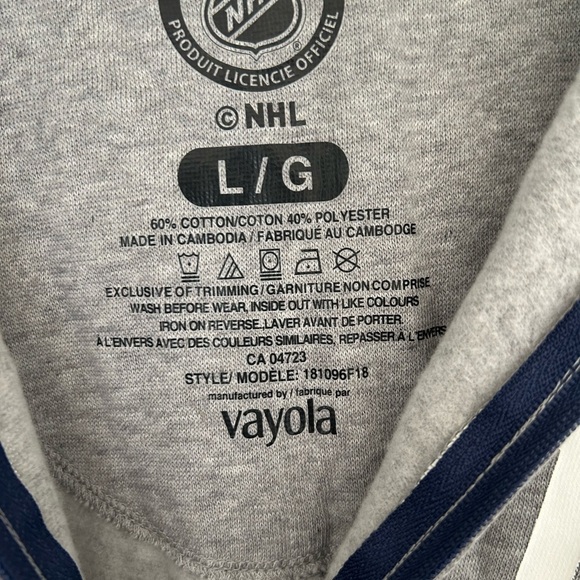 NHL Oilers Gray and Blue Onesie - Picture 5 of 5